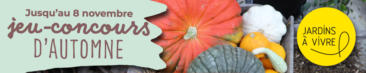 Concours Automne Jardins à vivre Bannière